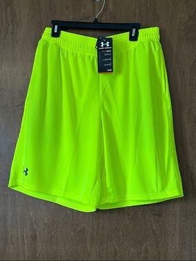 Under Armour Men's Bright Neon Yellow Athletic Shorts